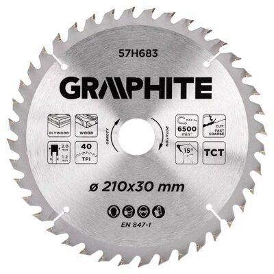 Graphite Tarcza do cięcia 57H683 210 mm