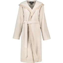 Cawo Szlafrok damski Two Tone Hooded Natur