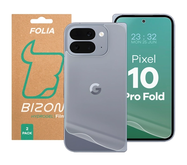 Bizon na tył i przód Bizon Glass Hydrogel Pack do Google Pixel 10 Pro Fold