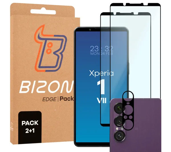 Bizon 2x Szkło + szybka na aparat Edge 2 Pack do Sony Xperia 1 VII