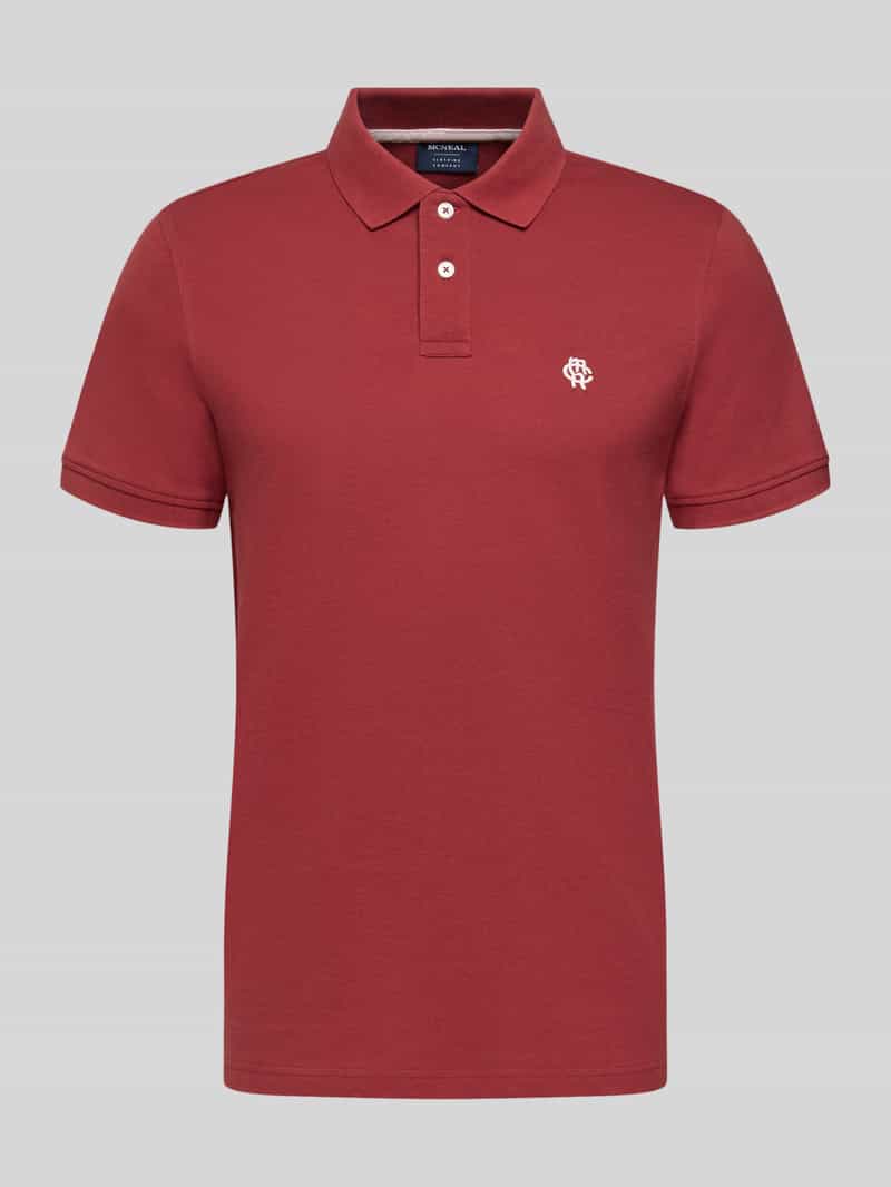 Koszulka polo o kroju slim fit z wyhaftowanym logo