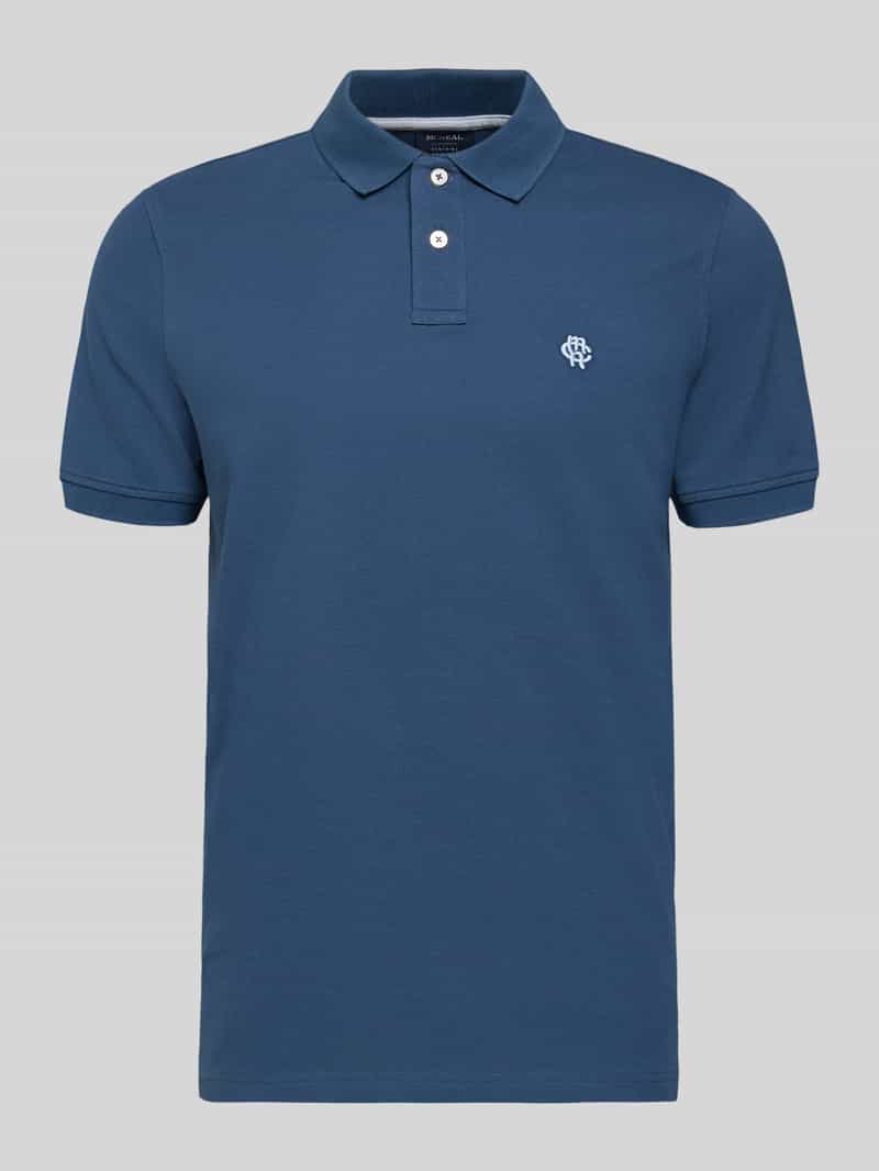 Koszulka polo o kroju slim fit z wyhaftowanym logo