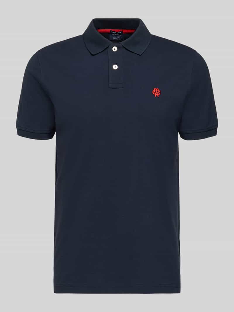 Koszulka polo o kroju slim fit z wyhaftowanym logo