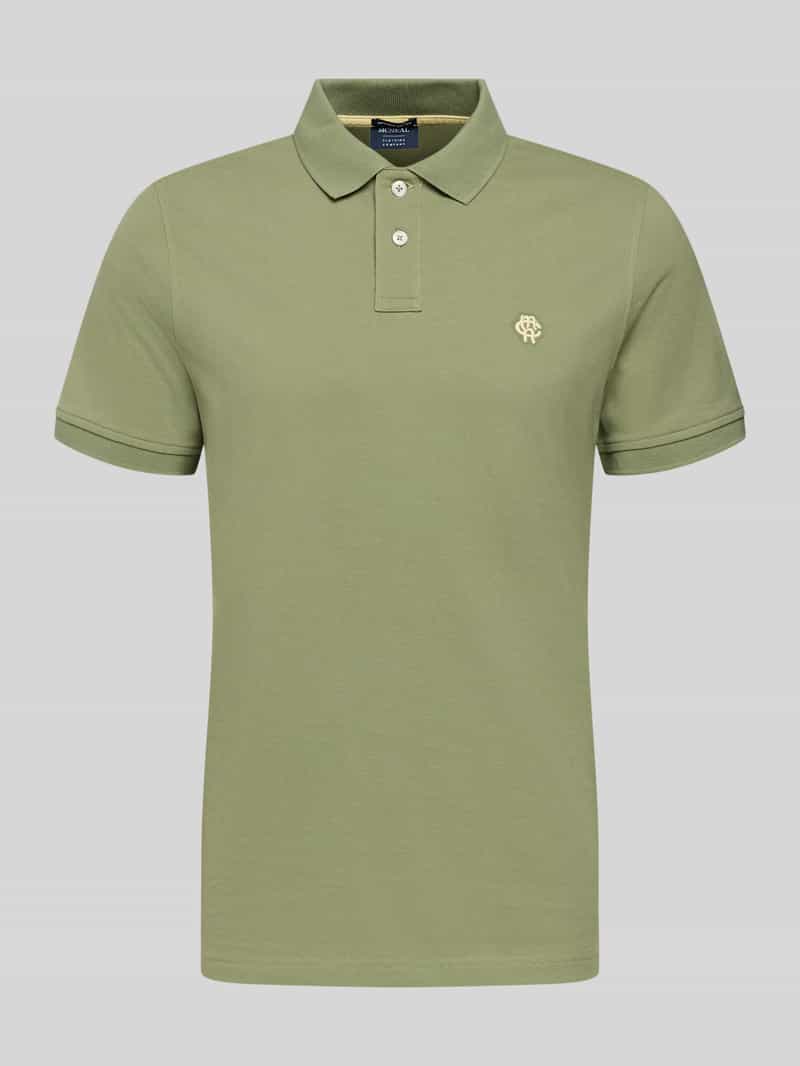 Koszulka polo o kroju slim fit z wyhaftowanym logo
