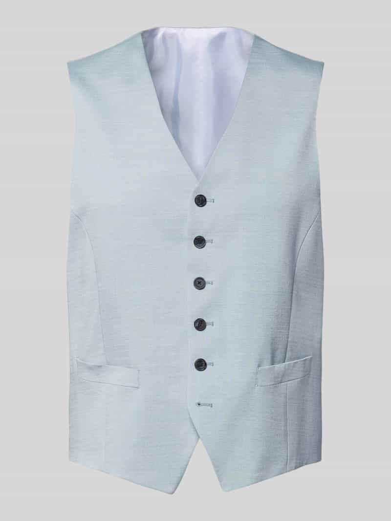 Kamizelka o kroju regular fit z mieszanki wiskozy z dekoltem w serek