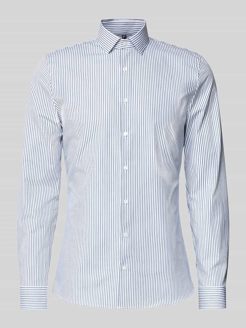Koszula casualowa o kroju slim fit z kołnierzykiem typu kent model ‘Performance’