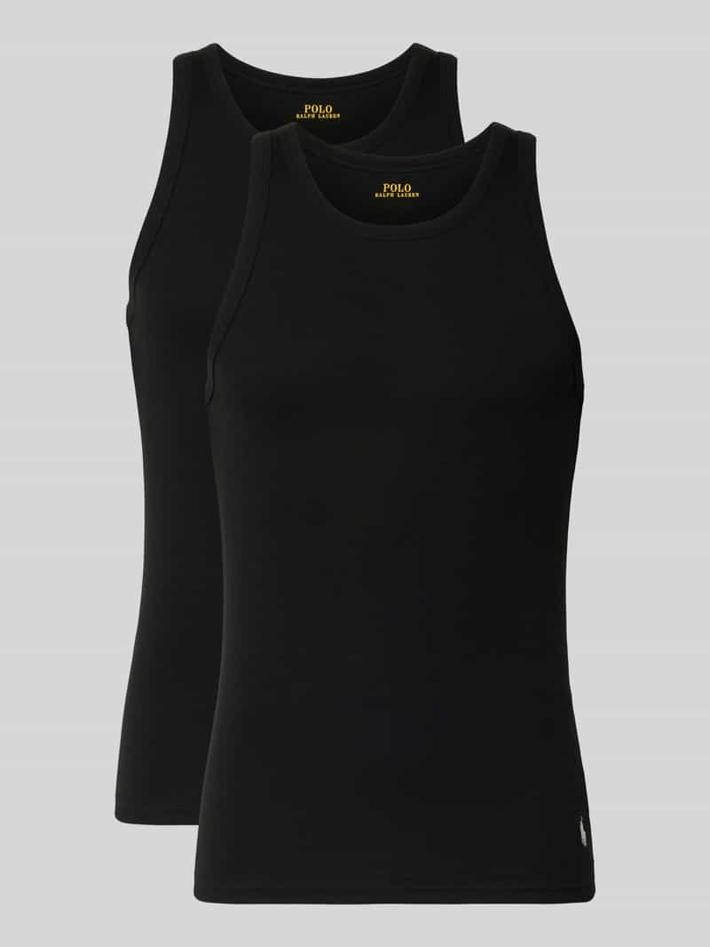 Podkoszulka o kroju slim fit z czystej bawełny w zestawie 2 szt.