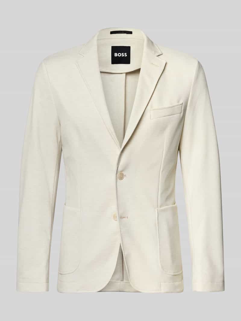 Marynarka o kroju slim fit z dodatkiem wiskozy model ‘P-HANRY-J-WG-PK-261F’