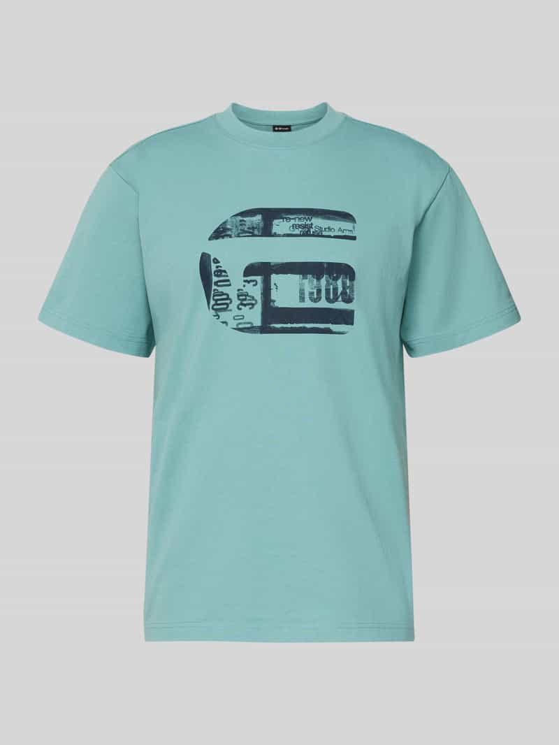 T-shirt o kroju regular fit z nadrukiem z logo model ‘icon’