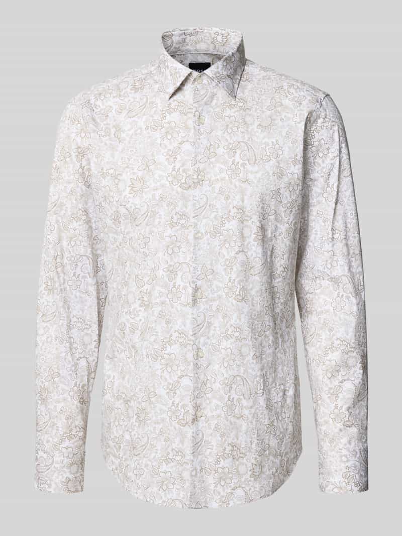 Koszula biznesowa o kroju regular fit z mieszanki bawełny model ‘H-JOE-K’