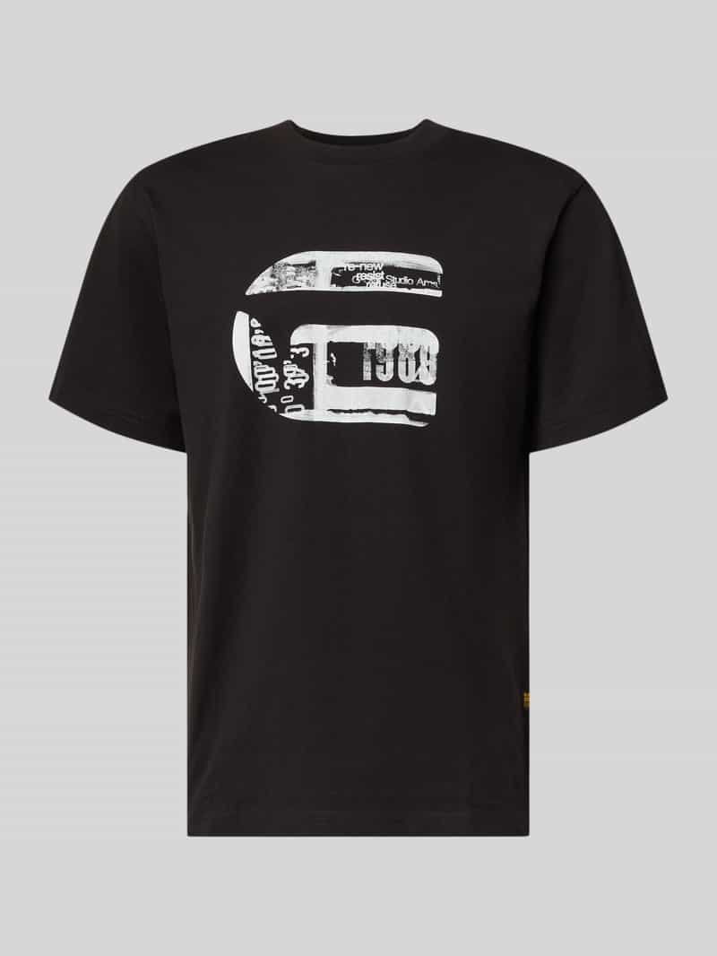 T-shirt o kroju regular fit z nadrukiem z logo model ‘icon’