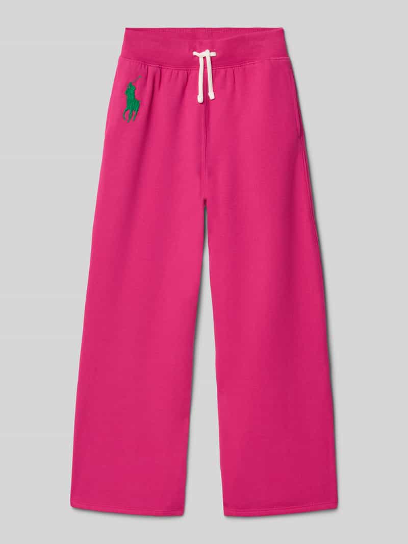 Spodnie dresowe o kroju regular fit z mieszanki bawełny