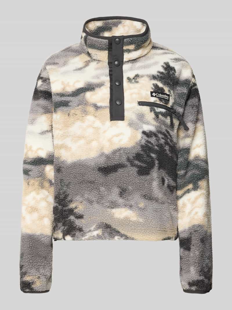 Sweter o kroju regular fit z naszywką z logo model ‘Helvetia’