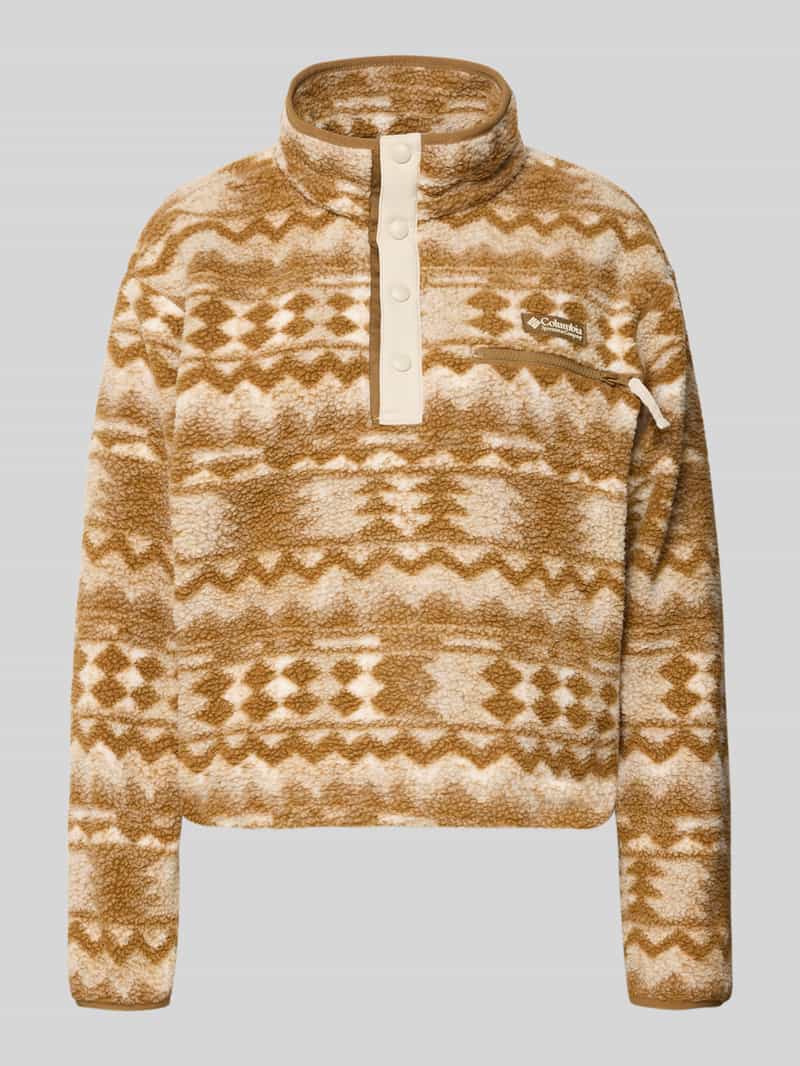 Sweter o kroju regular fit z naszywką z logo model ‘Helvetia’