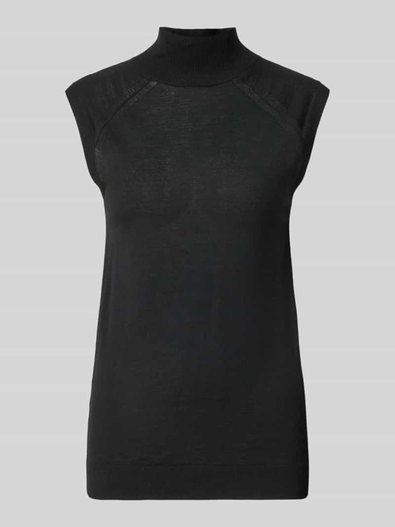 Bezrękawnik o kroju regular fit z czystej żywej wełny model ‘FIPINI’