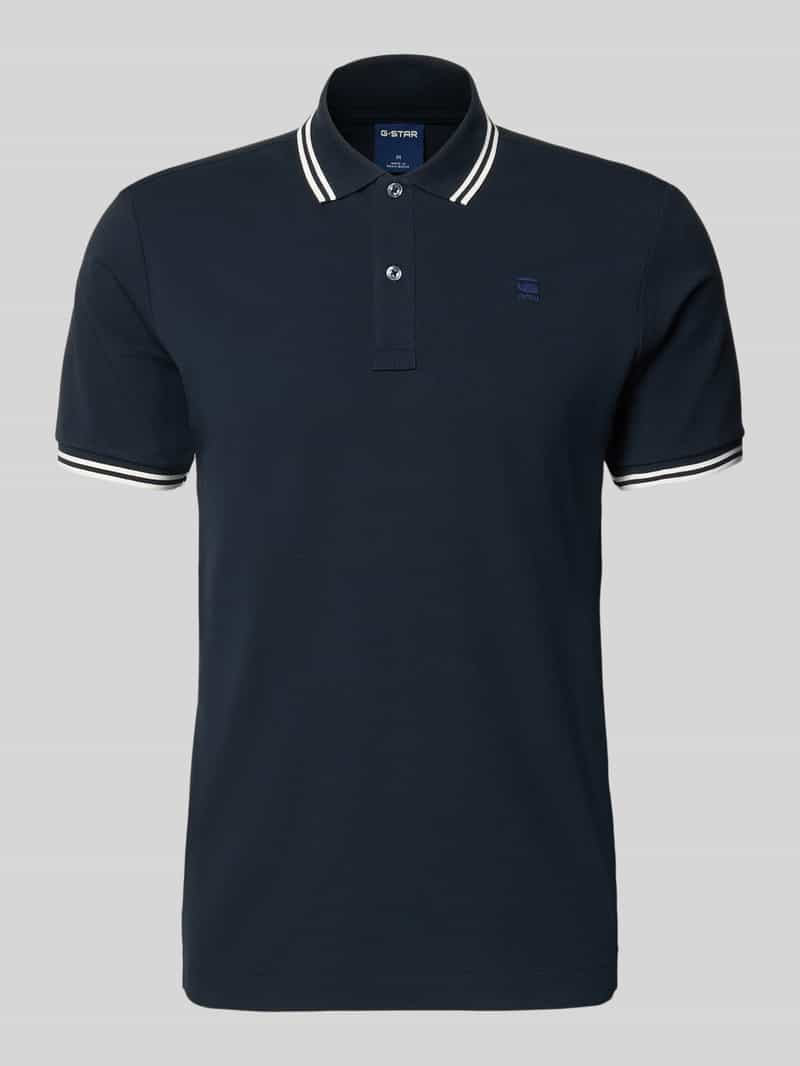 Koszulka polo o kroju slim fit z wyhaftowanym logo model ‘Dunda’