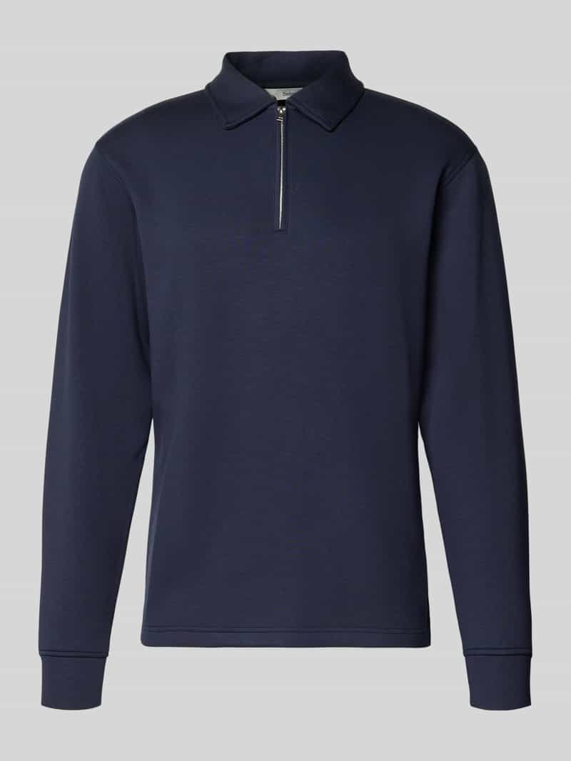 Bluza o kroju regular fit z mieszanki wiskozy model ‘EMANUEL’