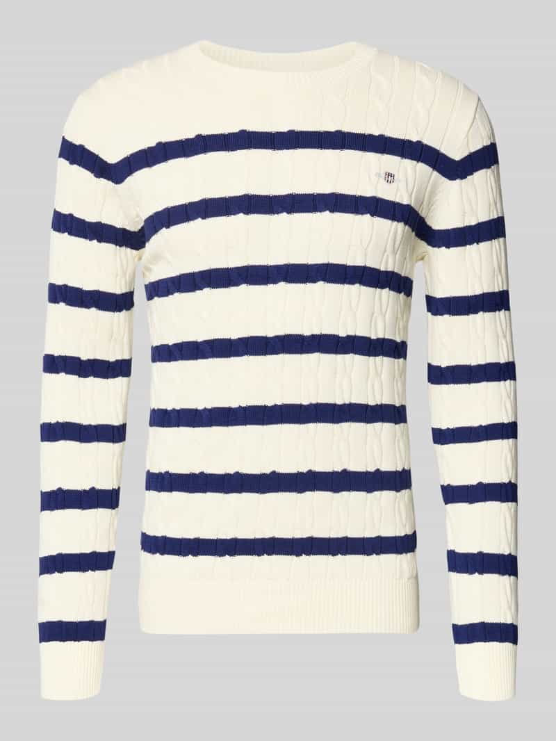 Sweter o kroju slim fit z imitacji dzianiny