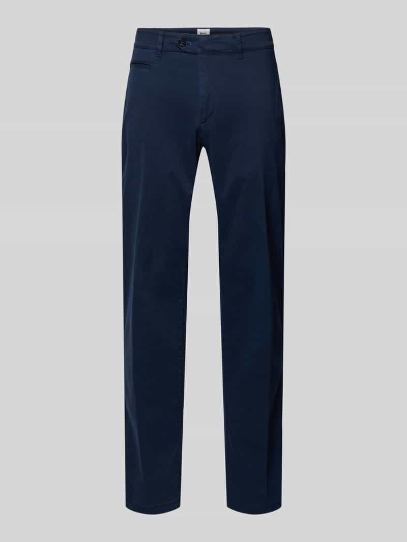 Spodnie materiałowe o kroju straight fit z dodatkiem lyocellu model ‘Everest’