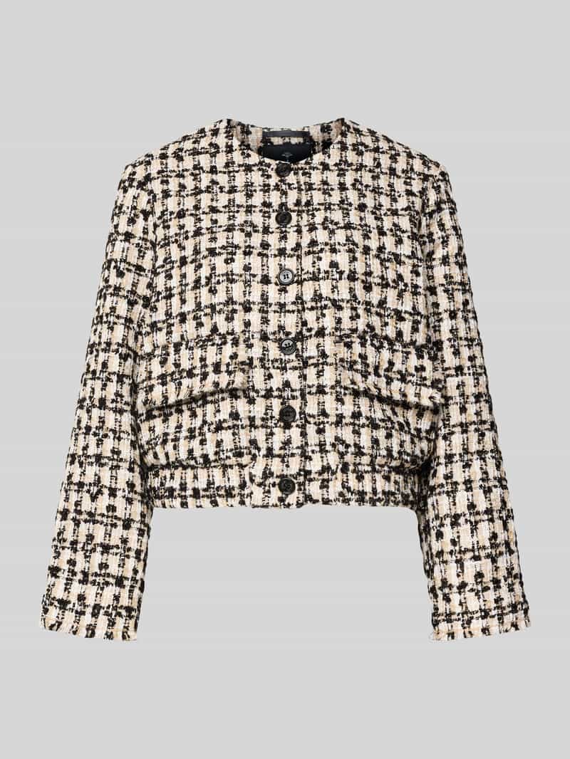 Żakiet o kroju regular fit z efektem bouclé model ‘Jenifer’