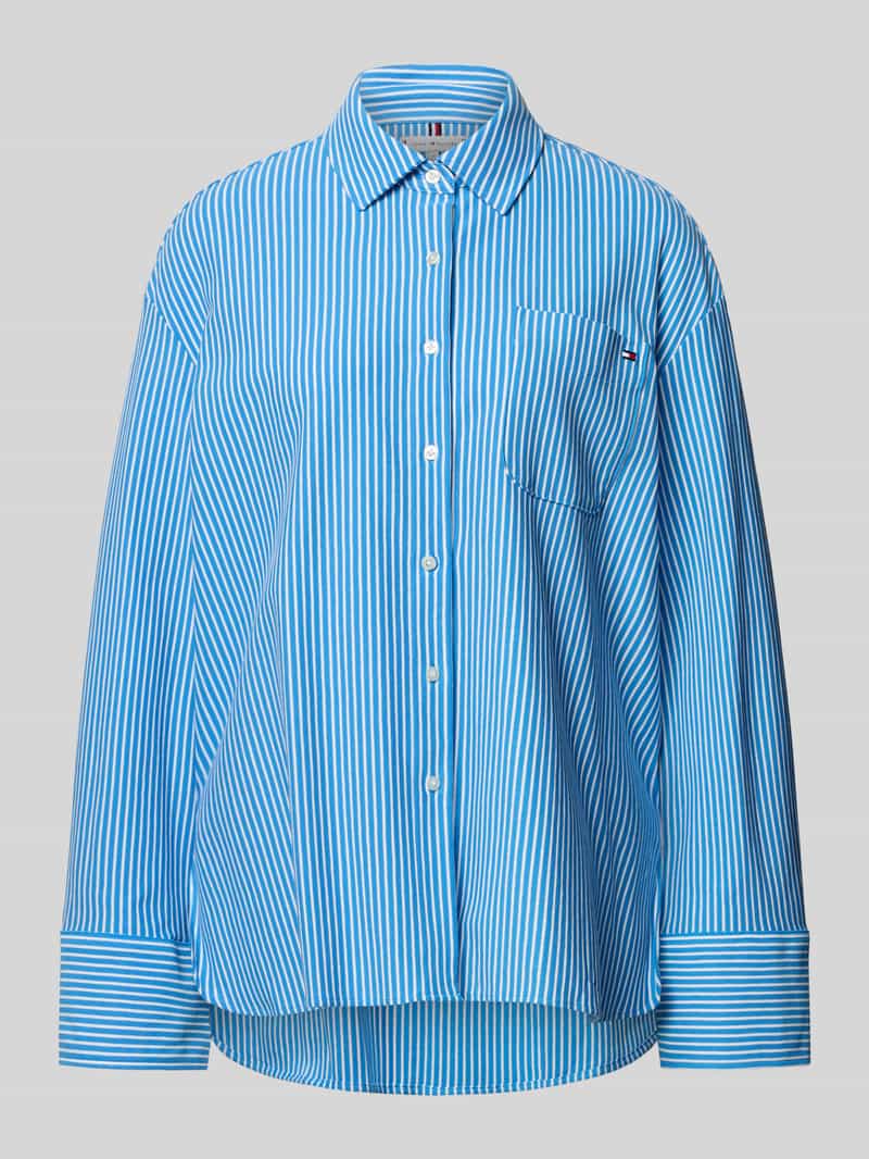 Bluzka o kroju oversized z mieszanki bawełny