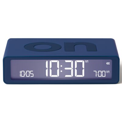 Budzik LEXON Flip Classic Ciemnoniebieski