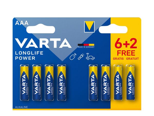 VARTA Longlife Power AAA (8 szt.) (6+2) 4903121428