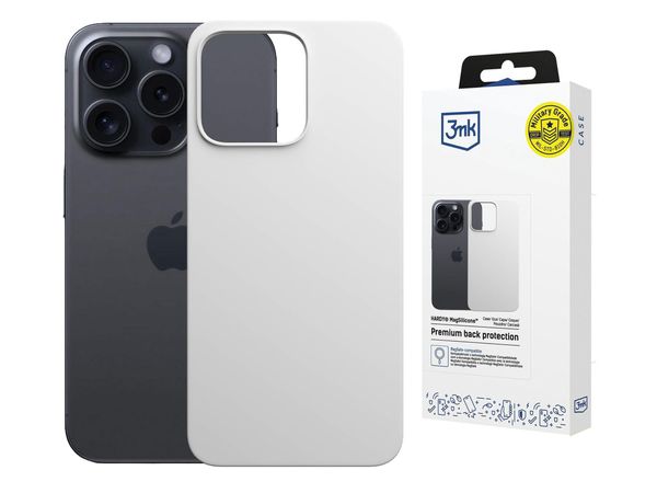 3MK Hardy MagSilicone Silver-White do iPhone 13 Pro 5903108661591