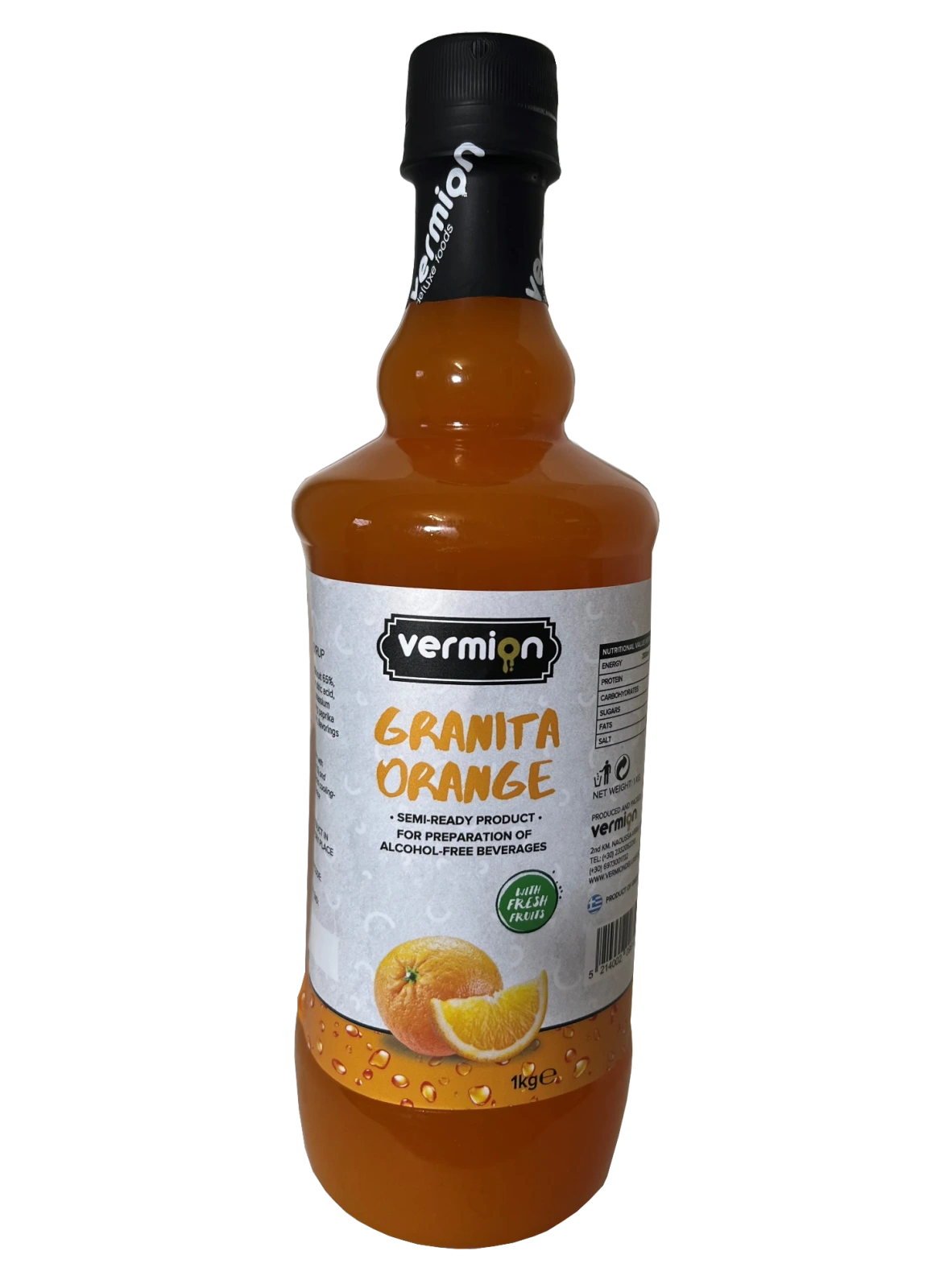 Granita Pomarańcza syrop - Vermion Deluxe Food Slush Orange 1kg