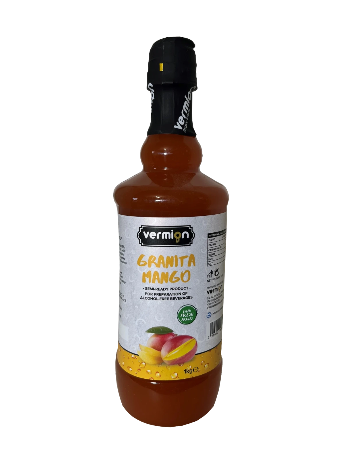 Granita Mango syrop - Vermion Deluxe Food Slush Mango 1kg