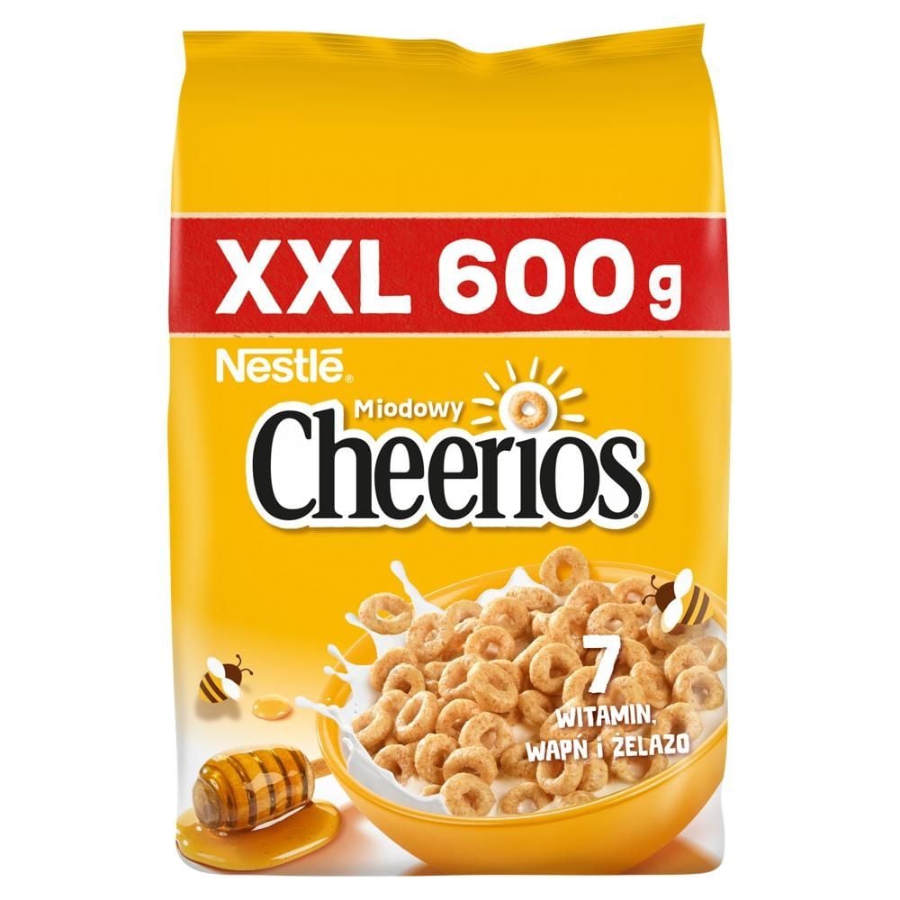 Nestlé Cheerios XXL Zbożowe kółeczka z miodem 600 g
