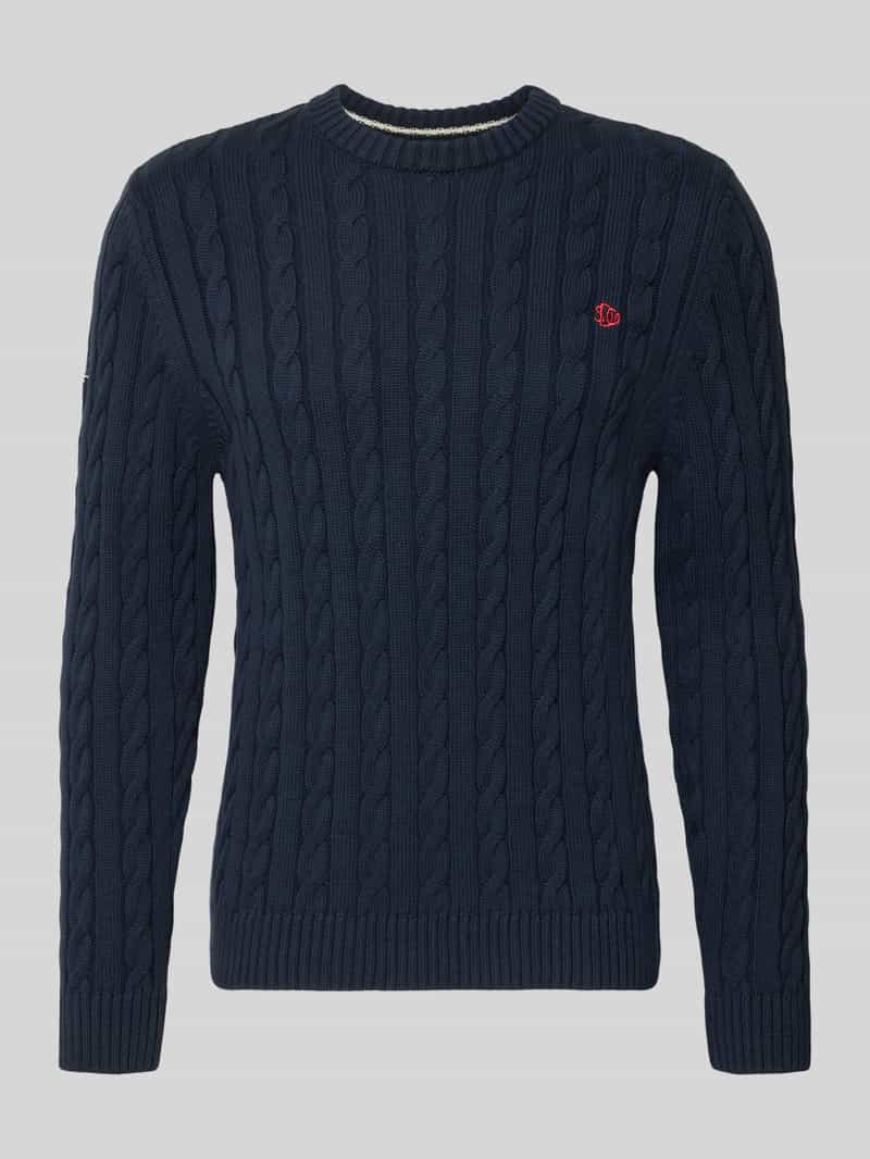 Sweter o kroju slim fit z imitacji dzianiny