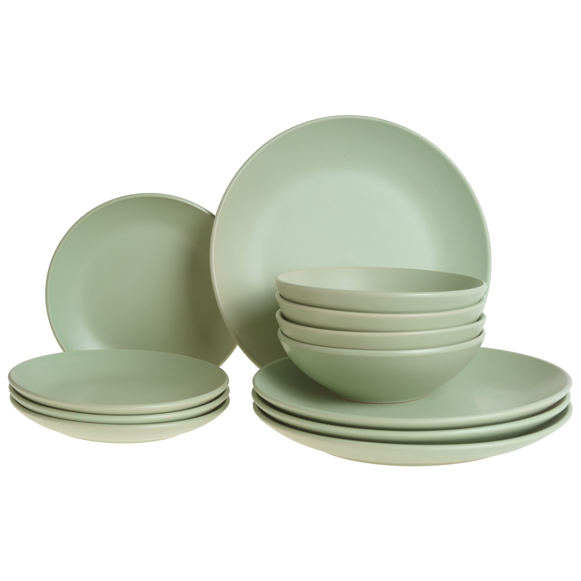 Zastawa stołowa 18-częściowa VIVANI Kamionka Zielony