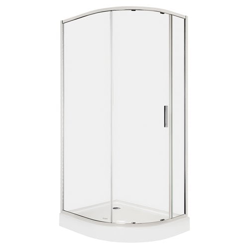 Novoterm Kabina prysznicowa asymetrczyna z brodzikiem lewa 100x80 Solid RPA Kerra