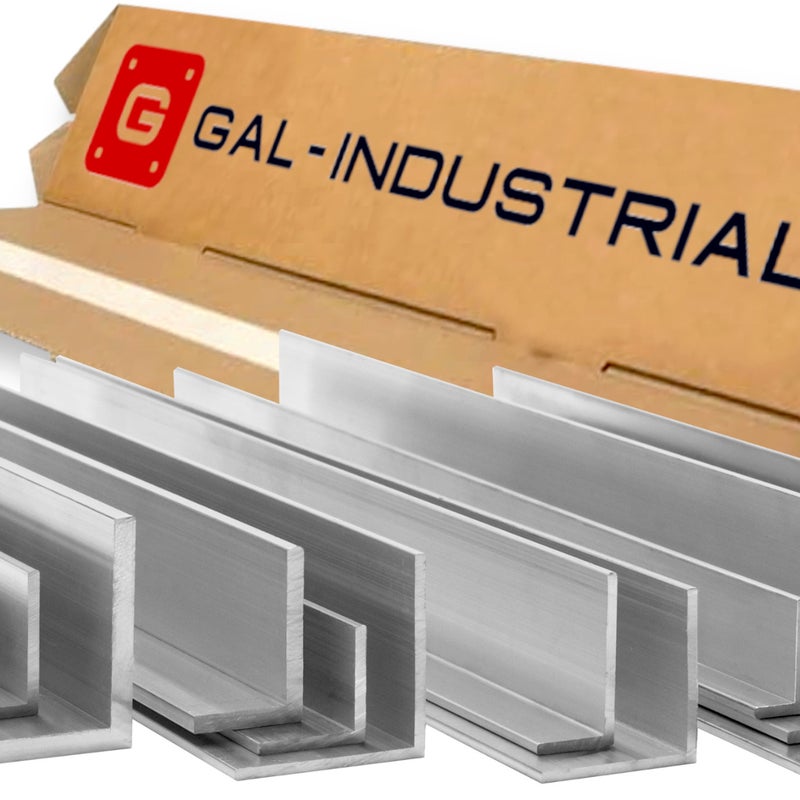 Gal Industrial Kątownik Aluminiowy 80x40x4mm 40cm Aluminium EN6060 PA38+Cięcie na wymiar