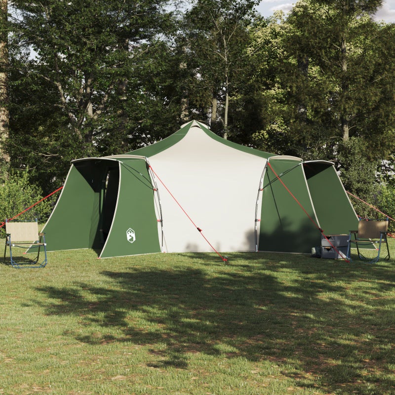 Namiot Tipi Zielony i beżowy 492 x 492 x 275 cm tkanina