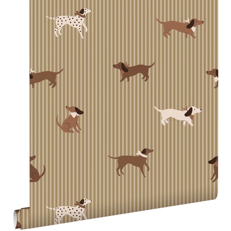 Tapeta psy zielonym - 50 x 900 cm - ESTAHOME