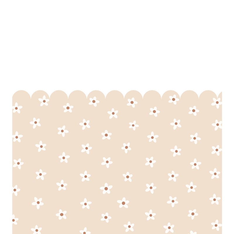 Fototapeta stokrotki beżowym - 2.5 x 2.79 m - ESTAHOME