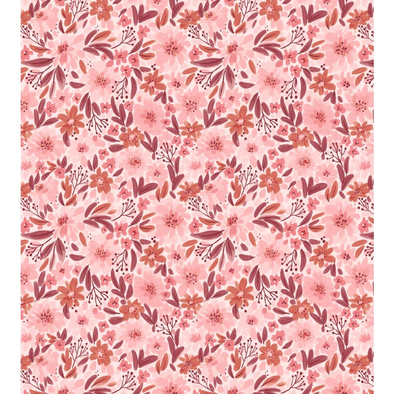 Fototapeta kwiaty różowymIfioletowym - 2.5 x 2.79 m - ESTAHOME