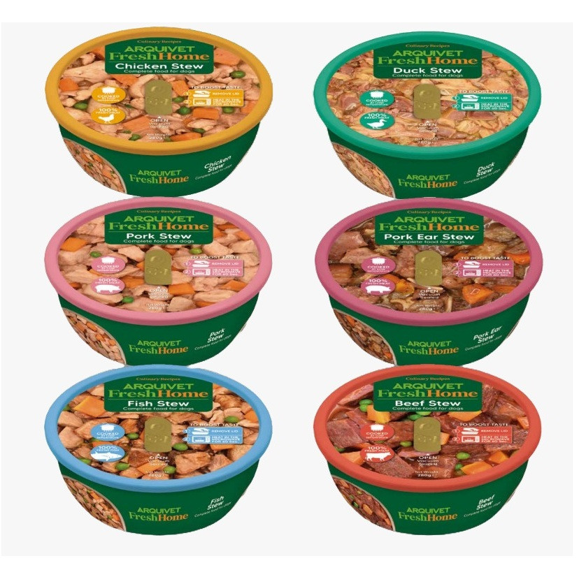 ARQUIVET Fresh Home Gulasze mix - mokra karma dla psa - 6x280g