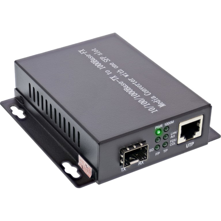 InLine 66659D konwerter sieciowy 1000 Mbit/s 1310 nm Pojedynczy Czarny