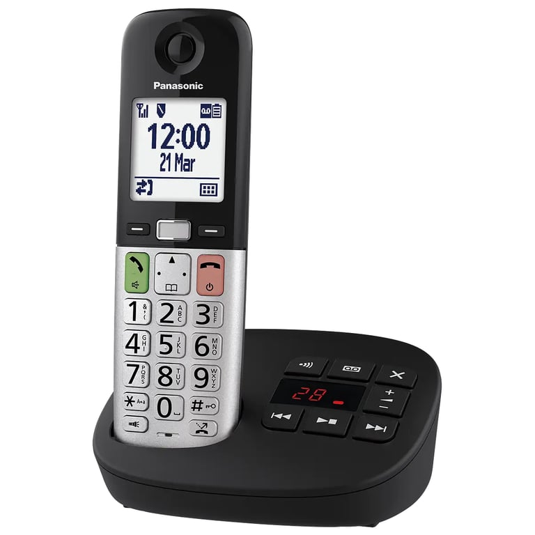 Panasonic KX-TGU430 Telefon w systemie DECT Nazwa i identyfikacja dzwoniącego Czarny, Szary