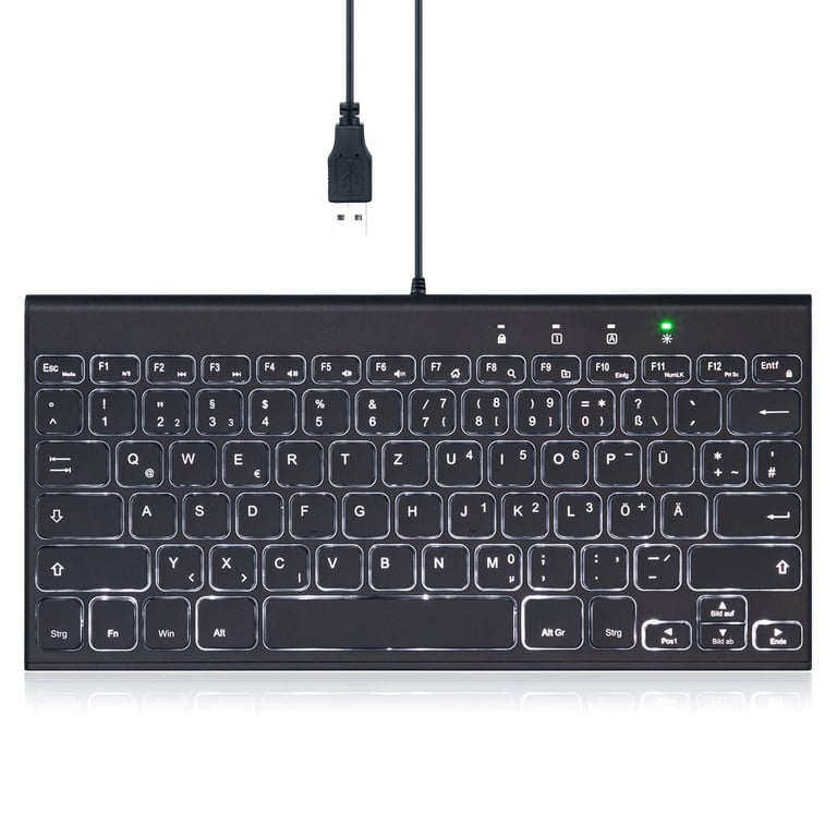 Perixx PERIBOARD-429 klawiatura Uniwersalne USB QWERTZ Niemiecki Czarny 11685