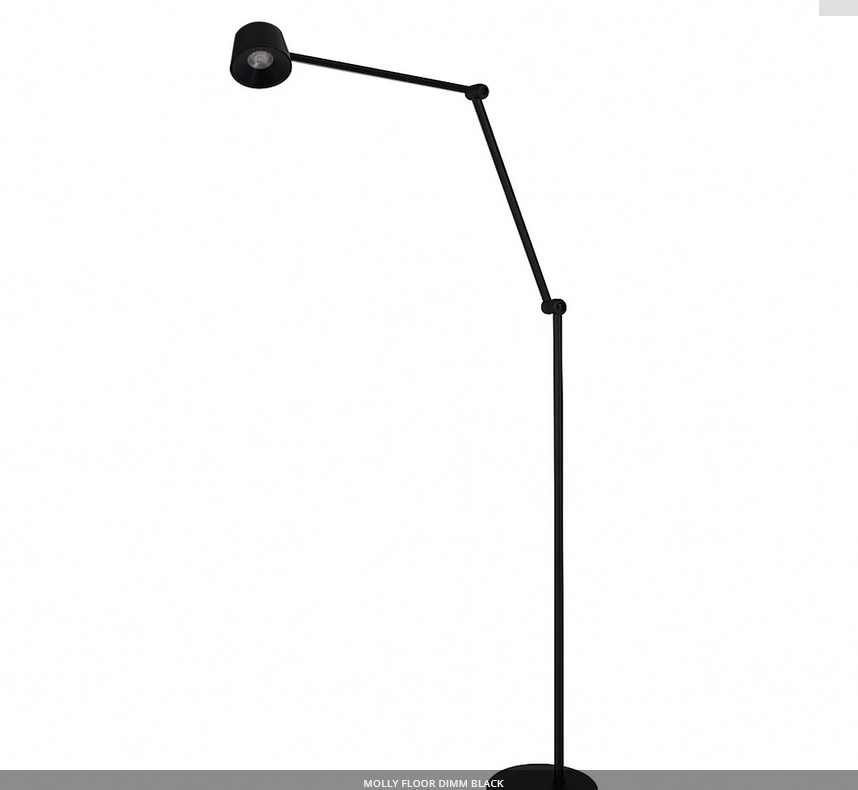 Lampa stojąca MOLLY LED DIMM - czarny