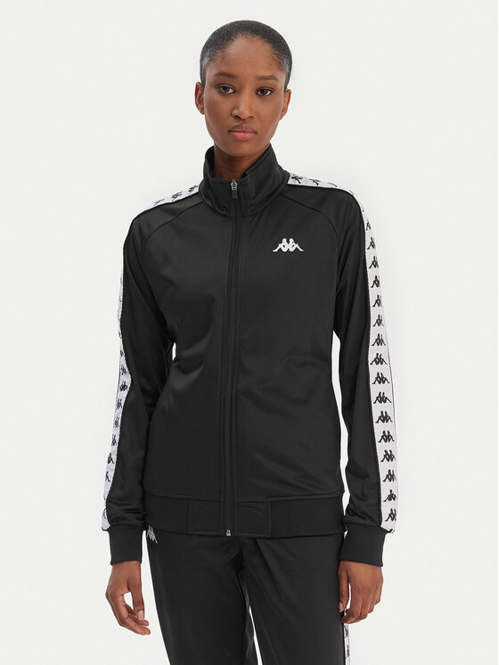 Kappa Bluza Banda Wanniston 301PSC0 Czarny Slim Fit