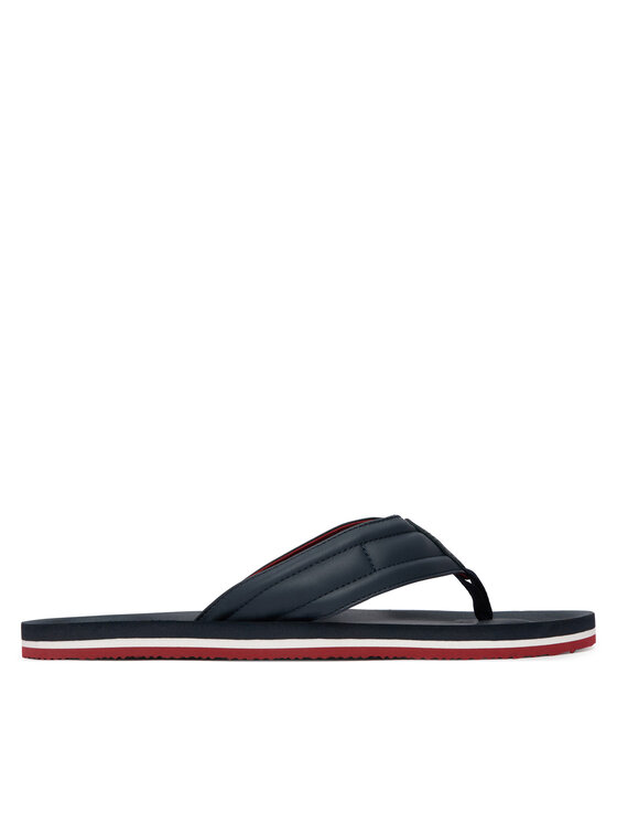 Tommy Hilfiger Japonki Hilfiger Padded Beach Sandal FM0FM05801 Granatowy