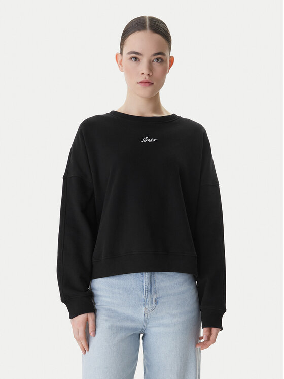 BOSS Bluza C_Ever 50554711 Czarny Oversize