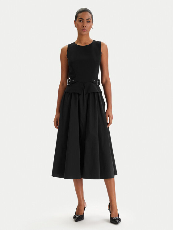 KARL LAGERFELD Sukienka codzienna B1W13023 Czarny Regular Fit