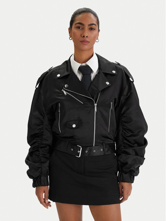 KARL LAGERFELD Kurtka bomber B1W14002 Czarny Regular Fit