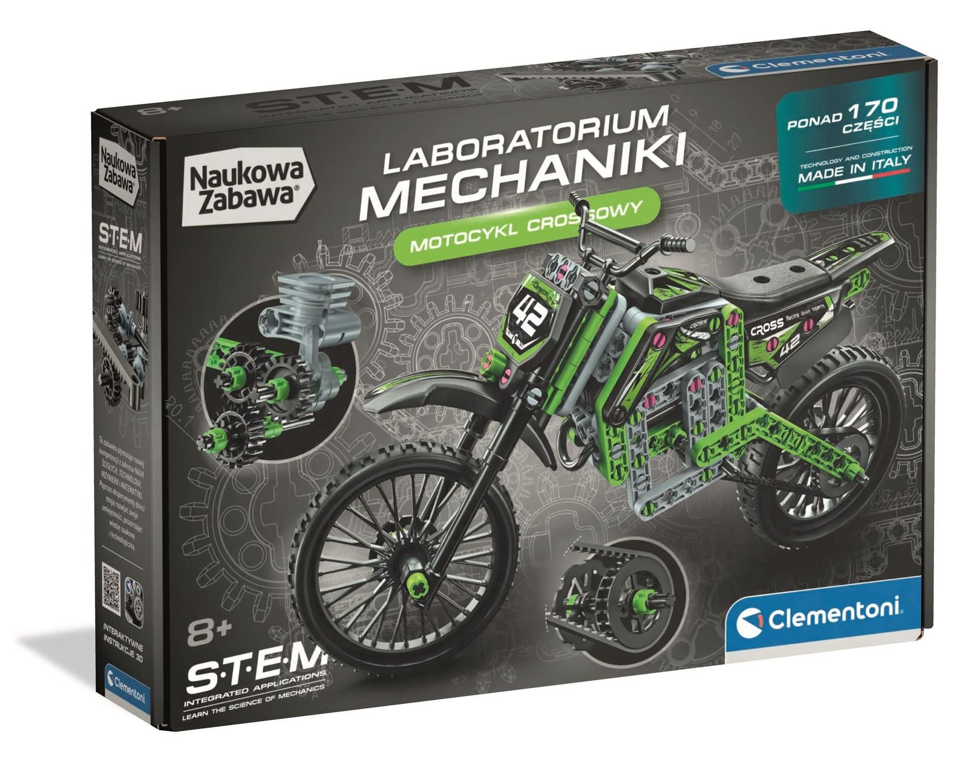 Laboratorium mechaniki Motocykl crossowy 50440 - zabawka